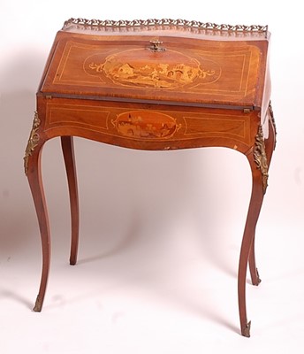 Lot 3352 - A circa 1900 continental rosewood Bureau de...