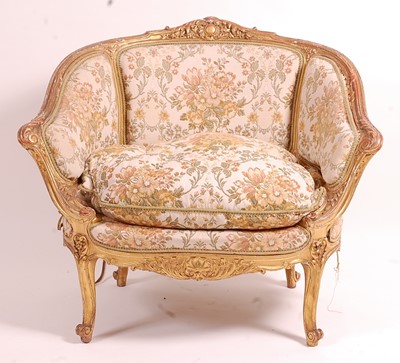 Lot 3406 - A 19th century giltwood and gesso tub...