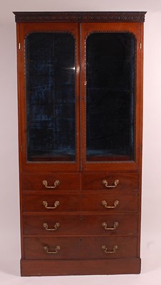 Lot 3372 - A Victorian mahogany wall cabinet, having a...
