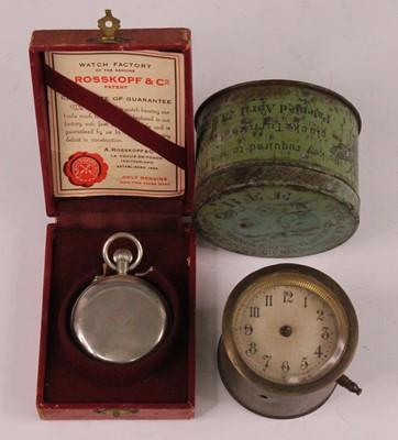 Lot 2080 - A Rosskopf & Co. nickel cased hunter pocket...