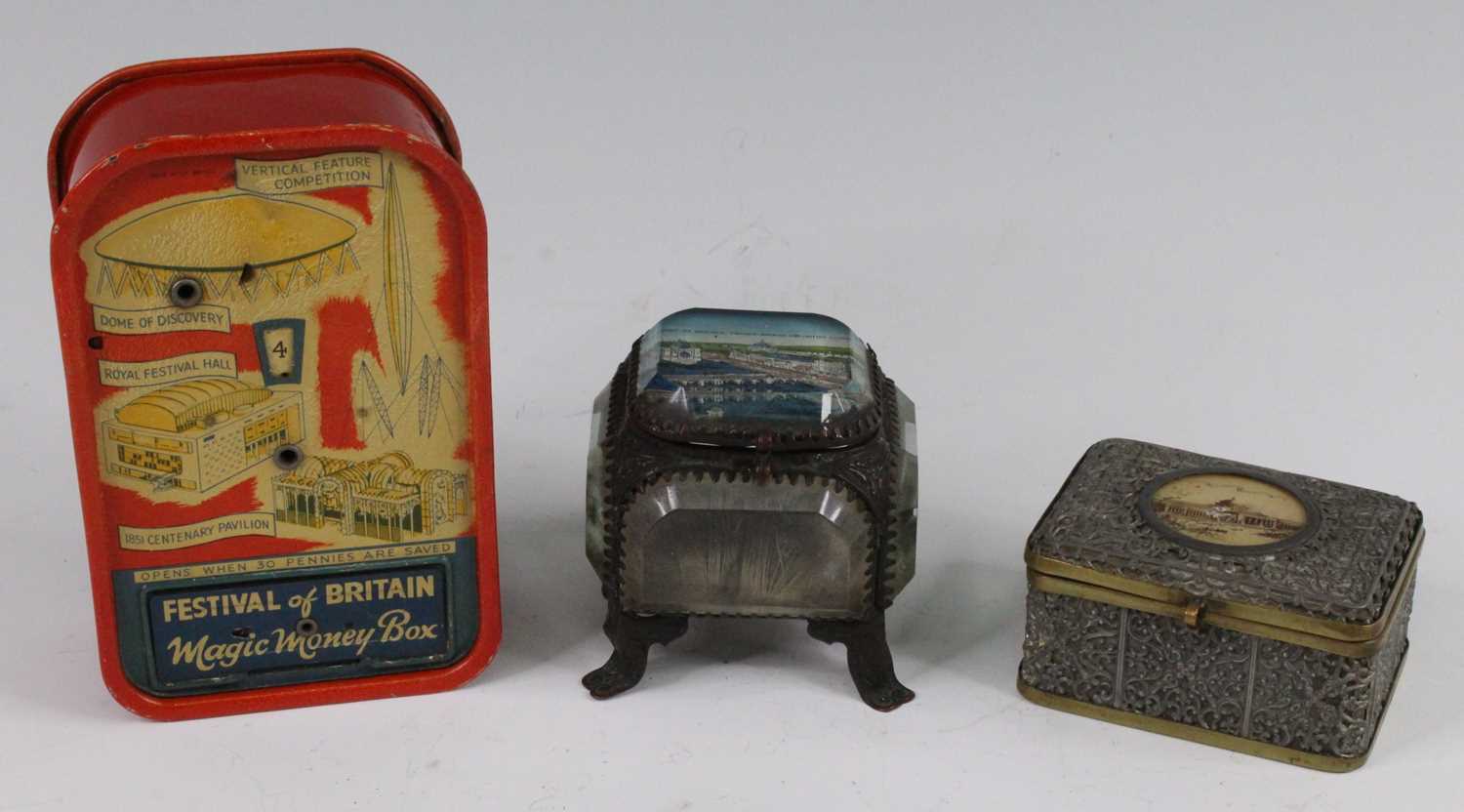 Lot 2081 - A 1951 Festival of Britain Magic Money box,...
