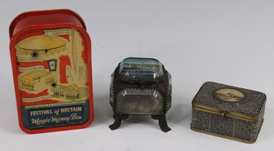Lot 2081 - A 1951 Festival of Britain Magic Money box,...