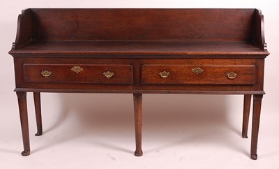 Lot 3361 - An 18th century provincial oak dresser base,...