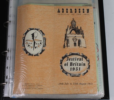 Lot 2086 - An album of various Exhibition booklets and...