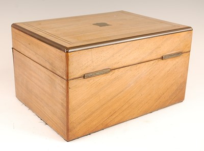 Lot 3081 - A Victorian rosewood and brass bound fitted...