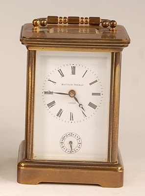 Lot 3320 - Matthew Norman of London, a lacquered brass...