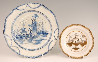 Lot 3020 - An 18th century cobalt blue decorated...