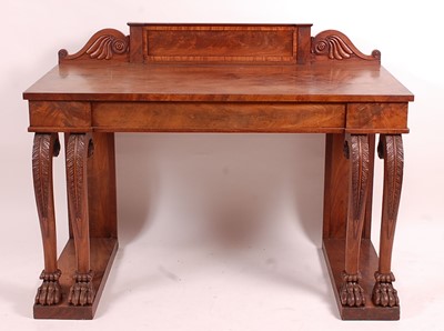 Lot 3416 - A Regency mahogany servery, having a raised...