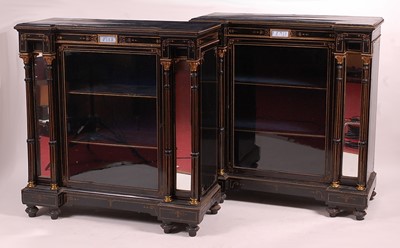 Lot 3412 - A pair of late Victorian Aesthetic Movement...