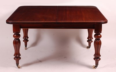 Lot 3403 - A Victorian mahogany extending dining table,...