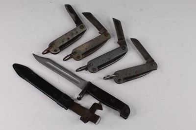 Lot 2393 - An AKM Type 1 bayonet, having a 16.5cm blade...