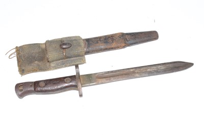 Lot 2263 - A British 1907 pattern bayonet, having a...