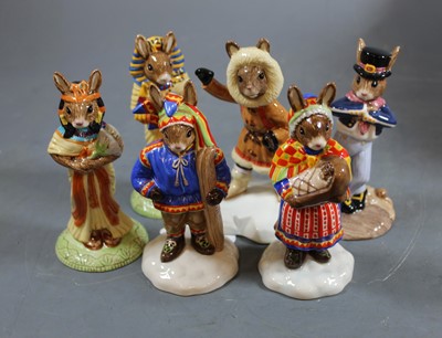 Lot 101 - A collection of six Royal Doulton Bunnykins...