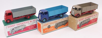 Lot 1401 - Dinky Toys group of 3 boxed No.511 Guy 4 Ton...