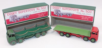 Lot 1411 - A pair or Dinky Toys Fodens in reproduction...