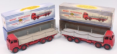 Lot 1412 - A group of two Dinky 905 Foden Flat trucks...