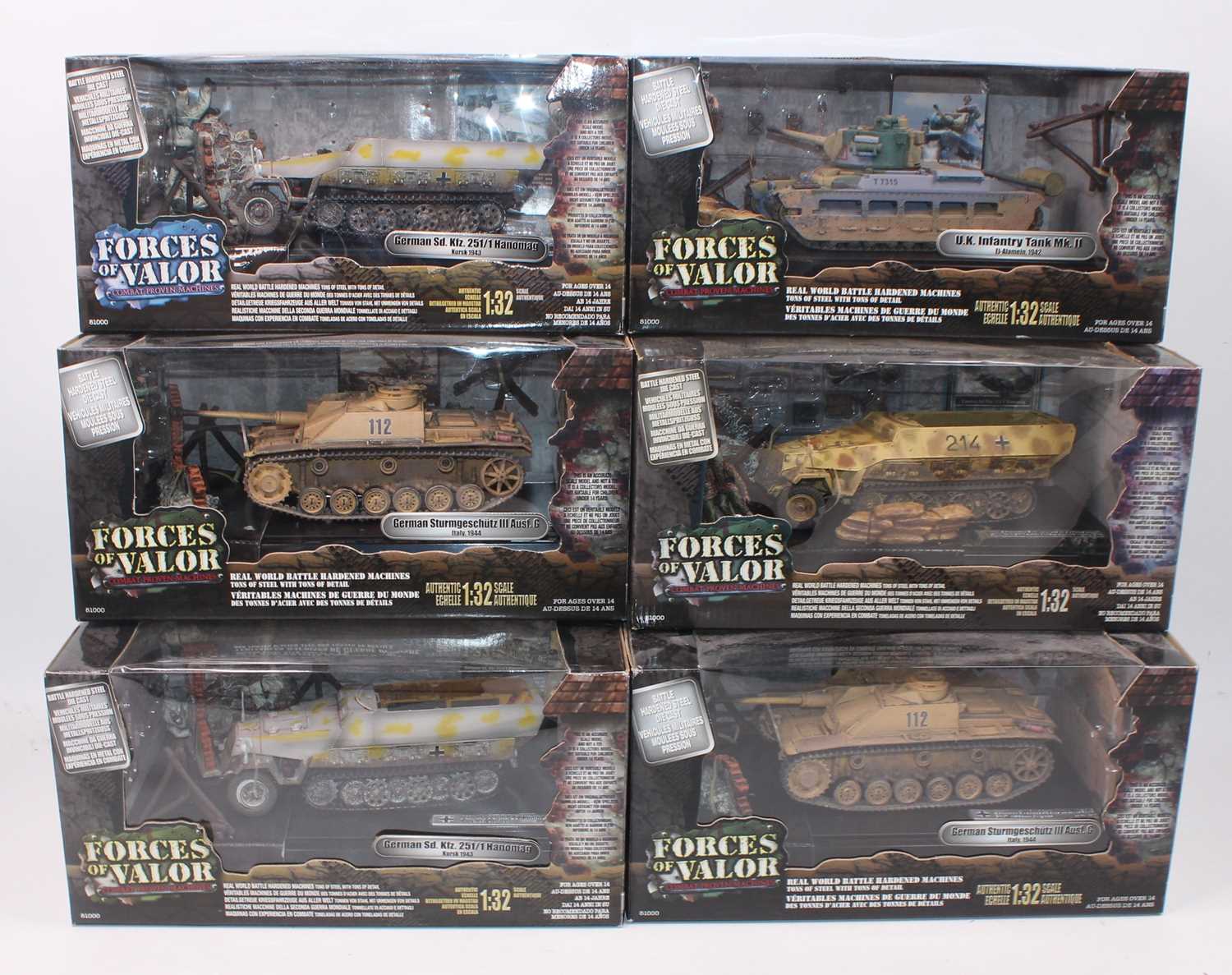 Lot 634 - A Forces of Valor 1/32 scale boxed military