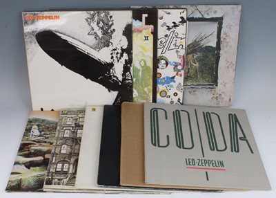 Lot 750 - Led Zeppelin, a collection of ten LP's to...