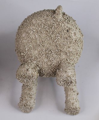 Lot 1013 - A George III salt-glazed white stoneware 'Bear-...