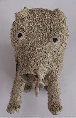 Lot 1013 - A George III salt-glazed white stoneware 'Bear-...