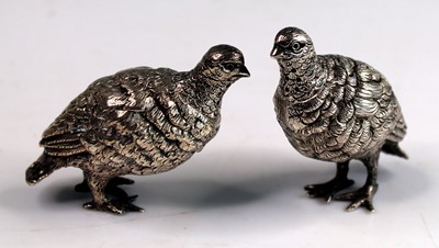 Lot 1040 - A pair of Victorian novelty silver salt and...