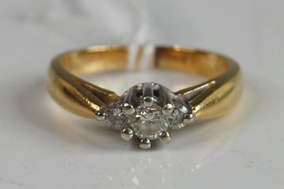 Lot 353 - An 18ct yellow and white gold, diamond...