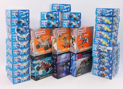 Lot 151 - 31 'small' boxes modern Meccano items: 3x...