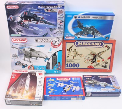 Lot 157 - Seven modern Meccano items: '1000'...
