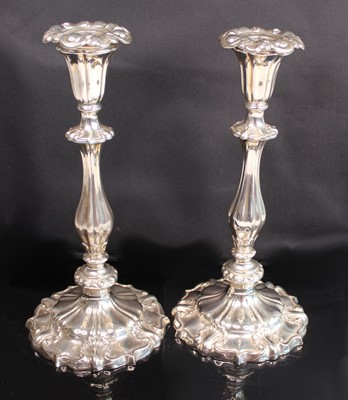 Lot 1038 - A pair of early Victorian silver table...
