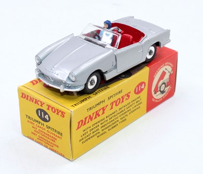 Lot 1464 - Dinky Toys No. 114 Triumph Spitfire saloon...
