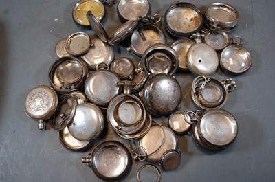 Lot 453 - A collection of approximately 38 silver pocket...