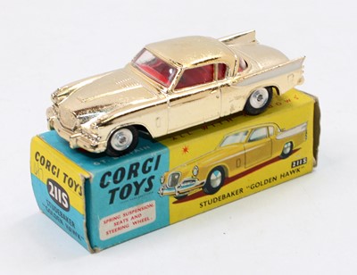 Lot 1189 - Corgi Toys, 211s, Studebaker Golden Hawk, gold...