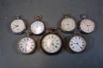 Lot 464 - Assorted nickel and base metal cased gents...