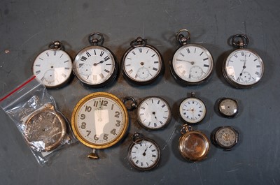 Lot 469 - A collection of silver cased ladies and gents...