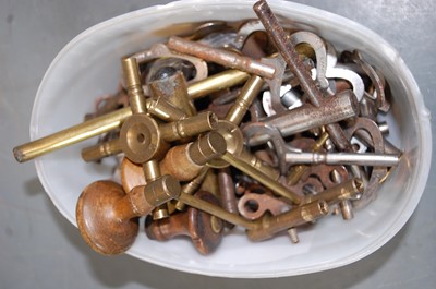 Lot 471 - A collection of clock and watch keys, to...