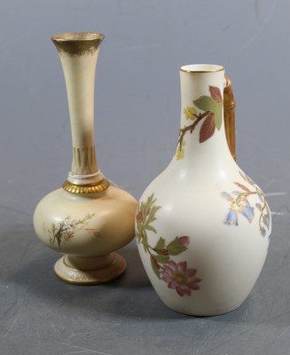 Lot 241 - A Royal Worcester blush ivory vase, the flared...