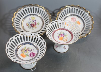 Lot 243 - A 20th century continental porcelain part...