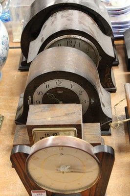 Lot 155 - An early 20th century oak cased eight day...