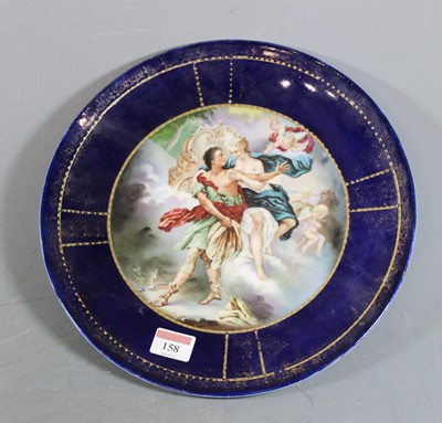Lot 158 - A 19th century Vienna porcelain plate,...