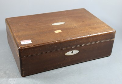 Lot 164 - A Victorian mahogany and mother of pearl...