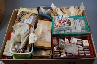 Lot 482 - A large quantity of clock and watch components,...