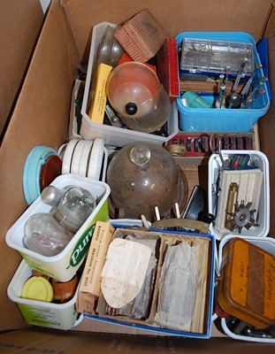 Lot 487 - A large quantity of watchmakers tools and...