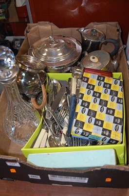 Lot 344 - A collection of miscellaneous metalware, to...
