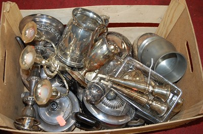 Lot 347 - A pair of George V silver table candlesticks,...