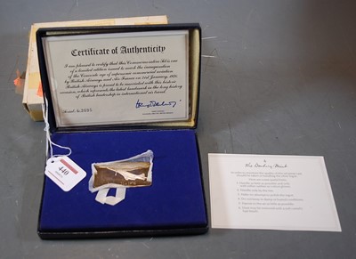 Lot 440 - A 1970s silver ingot to commemorate the...