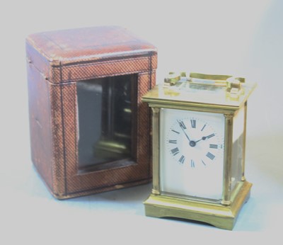 Lot 441 - An early 20th century lacquered brass cased...