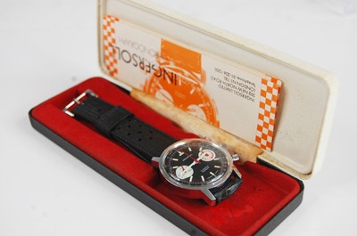 Lot 388 - A gent's Ingersoll steel cased chronograph...