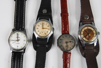 Lot 398 - A gent's Roamer steel cased manual wind...