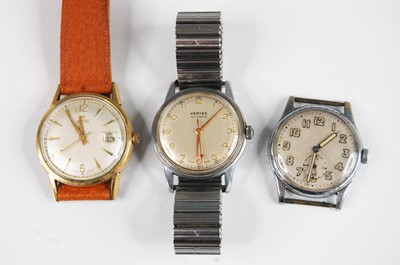 Lot 401 - A gent's Vertex steel cased automatic...