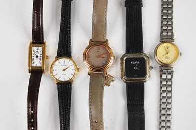 Lot 406 - A collection of lady's fashion watches, to...
